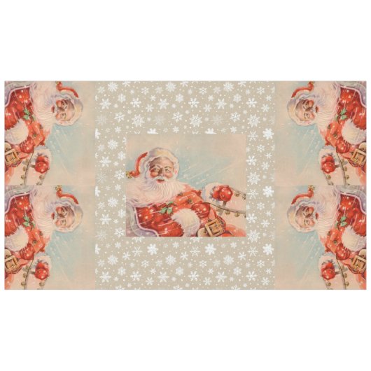 Santas Sleigh Ride Tischdecke (Vorderseite (Horizontal))