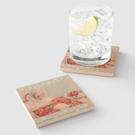 Santas Sleigh Ride Untersetzer (Seitenansicht)