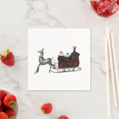 Santas Sleigh Serviette (Beispiel)