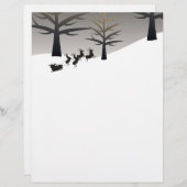 Santa's Sleigh und Tree Sihouette (Vorne/Hinten)