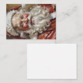 Santas Smiles Ferienkarte Mitteilungskarte (Vorne/Hinten)