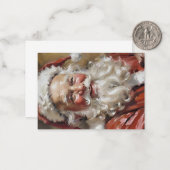 Santas Smiles Ferienkarte Mitteilungskarte (Vorderseite/Rückseite Beispiel)