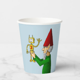 Santa's Spielzeugmacher präsentiert den neuen Spie Pappbecher