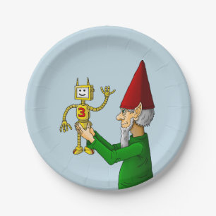 Santa's Spielzeugmacher präsentiert den neuen Spie Pappteller