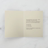 Santas Spritztour im roten Cabrio Feiertagskarte (Innenseite)