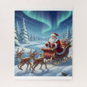 Santa's Starry Ride Through the Arctic Forest Puzzle (Vertikal)