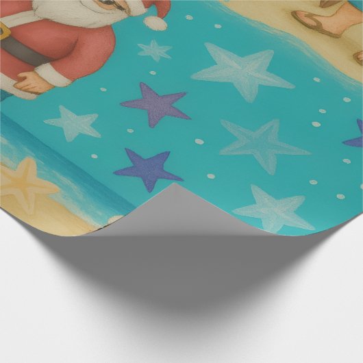 Santa's StarSurf Geschenkpapier (Ecke)