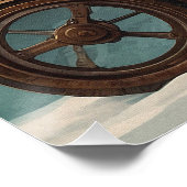 Santa's Steampunk Sleigh Poster (Ecke)