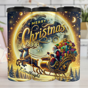 Santas Sternen-Weihnachtsrausch Thermosbecher