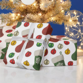 Santas Stocking Geschenkpapier