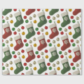 Santas Stocking Geschenkpapier (Flach)