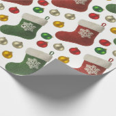 Santas Stocking Geschenkpapier (Ecke)