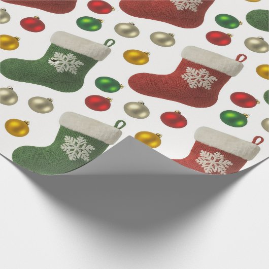 Santas Stocking Geschenkpapier (Ecke)