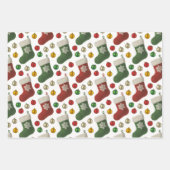 Santas Stocking Geschenkpapier Set (Vorderseite 3)