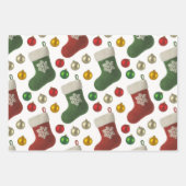 Santas Stocking Geschenkpapier Set (Vorderseite 2)