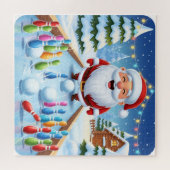 Santa's Strike! Christmas Candy Cane Bowling Puzzle (Horizontal)