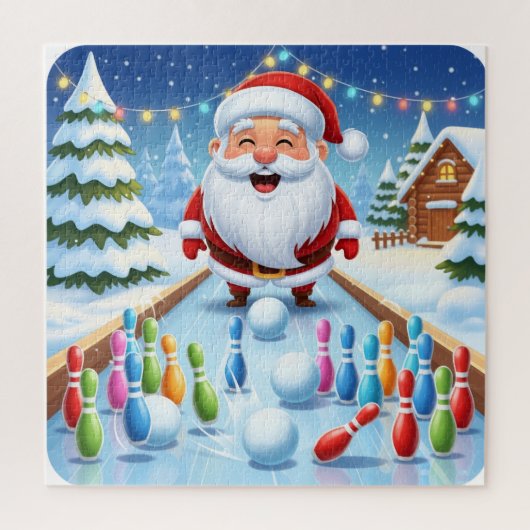 Santa's Strike! Christmas Candy Cane Bowling Puzzle (Vertikal)