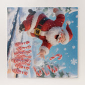 Santa's Strike! Christmas Candy Cane Bowling Puzzle (Horizontal)