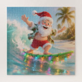 Santa's Summer Surf Adventure Jigsaw Puzzle (Vertikal)
