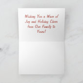 Santas Surfboard Feiertagskarte (Innenseite)