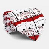 Santa's Sweet Cheeks-Candy Cane Bart Krawatte (Gerollt)