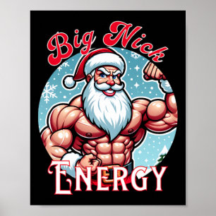 Santas Swole Patrol Big Nick Energy' Lustiges Chri Poster
