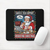 Santas Tech-Support startet Weihnachten lustig neu Mousepad (Mit Mouse)