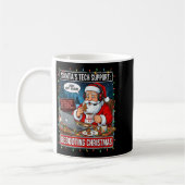 Santa's Tech-Support_ Weihnachten neu starten Lust Kaffeetasse (Links)