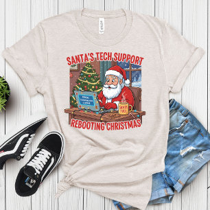 Santas Tech-Support: Weihnachten neu starten mit H T-Shirt