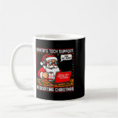 Santa's Tech Suprt_ Rebooting Christmas Funny  Kaffeetasse (Links)