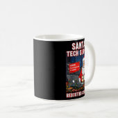 Santa's Tech Suprt_ Rebooting Christmas Funny  Kaffeetasse (VorderseiteRechts)