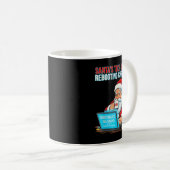 Santa's Tech Suprt_ Rebooting Christmas Funny Kaffeetasse (VorderseiteRechts)