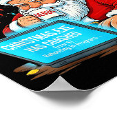 Santa's Tech Suprt_ Rebooting Christmas Funny Poster (Ecke)