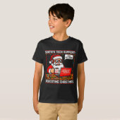 Santa's Tech Suprt_ Rebooting Christmas Funny T-Shirt (Vorne ganz)