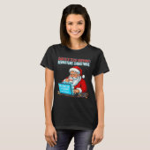 Santa's Tech Suprt_ Rebooting Christmas Funny  T-Shirt (Vorne ganz)