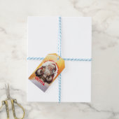 Santa's Thumbs-Up Personalized Gift Tag Geschenkanhänger (Mit Garn)