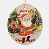 Santa's Trees - Weihnachten Keramik Ornament (Links)