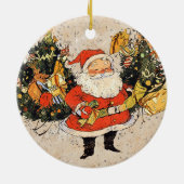 Santa's Trees - Weihnachten Keramik Ornament (Hinten)