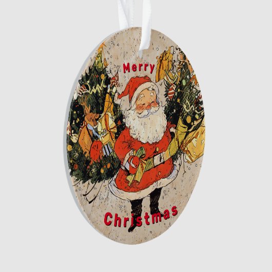 Santa's Trees - Weihnachten Ornament (Vorderseite)