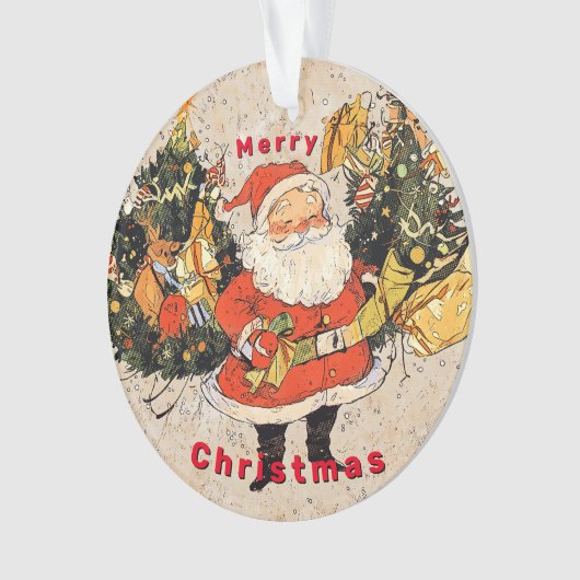 Santa's Trees - Weihnachten Ornament (Vorderseite)