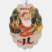 Santa's Trees - Weihnachten Ornament Karte (Links)