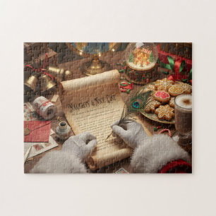 Santas unartige und brave Liste Weihnachts-Schreib Puzzle