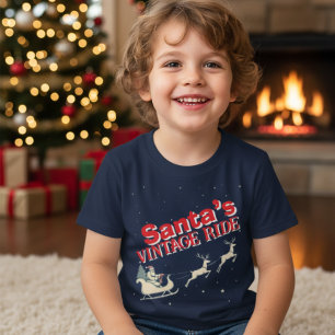 SantAs Vintage Ride Retro-Weihnachts-T-Shirt für K T-Shirt