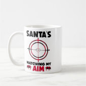 Santa's Watching My Aim - Boar Hog Hunting 1 Kaffeetasse (Links)