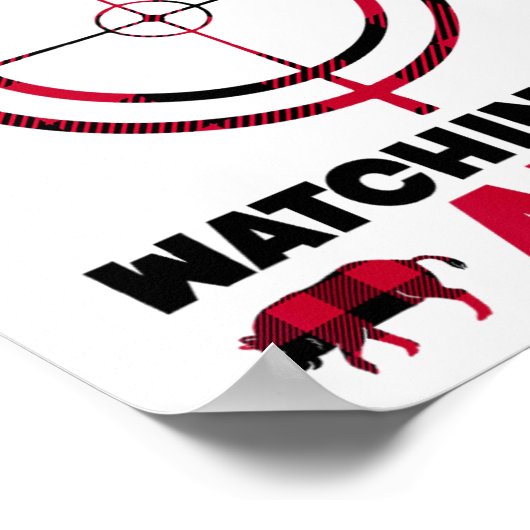 Santa's Watching My Aim - Boar Hog Hunting 1 Poster (Ecke)