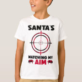 Santa's Watching My Aim - Boar Hog Hunting 1 T-Shirt (Vorderseite)
