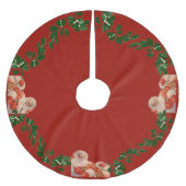 Santas Weihnachtsfahrt Polyester Weihnachtsbaumdecke (Vorderseite)