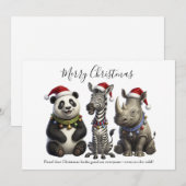 Santas wilde Dreierbande Feiertagskarte (Vorne/Hinten)