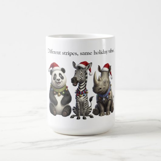 Santas wilde Dreiergruppe Kaffeetasse (Mittel)