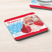 Santas Winter Lager Getränkeuntersetzer (Linke Seite)